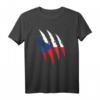 Tschechische Flagge Krallen T-Shirt – Coole Geschenkidee für Tschechen zum Geburtstag & Weihnachten