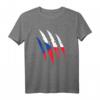 Tschechische Flagge Krallen T-Shirt – Coole Geschenkidee für Tschechen zum Geburtstag & Weihnachten