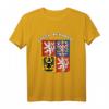 Tschechische Republik T-Shirt mit Wappen und Flagge - Souvenir aus Prag, ideales Geschenk für Nationalstolz und Touristen