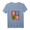 Tschechische Republik T-Shirt mit Wappen und Flagge - Souvenir aus Prag, ideales Geschenk für Nationalstolz und Touristen