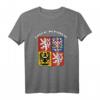 Tschechische Republik T-Shirt mit Wappen und Flagge - Souvenir aus Prag, ideales Geschenk für Nationalstolz und Touristen