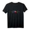 Tschechien Herzschlag EKG Vintage Flagge T-Shirt – Für Tschechien Fans, Urlauber und Tschechen im Retro Look