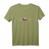 Tschechien Herzschlag EKG Vintage Flagge T-Shirt – Für Tschechien Fans, Urlauber und Tschechen im Retro Look