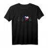 Cesko Liebe T-Shirt mit tschechischer Flagge und Herz – Patriotisches Geschenk für Tschechien-Fans, Urlaub & Public Viewing