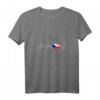 Damen Tschechien Herzschlag Flagge Liebe T-Shirt mit V-Ausschnitt – Perfekt als Geschenk für Heimatliebhaber, Urlauber & Tschechien-Fans