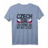 Tschechisches Mädchen T-Shirt mit Flagge der Tschechischen Republik - Stolz zeigen & tolles Geschenk für Frauen, Mädchen & Teenager