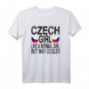Tschechisches Mädchen T-Shirt mit Flagge der Tschechischen Republik - Stolz zeigen & tolles Geschenk für Frauen, Mädchen & Teenager