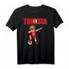 Dabbing Soccer Boy Tunesien Fußball Fan T-Shirt mit Flagge – Lustiges Fan-Outfit für Kinder, Trainer und stolze Fans bei Turnieren