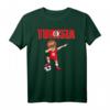 Dabbing Soccer Boy Tunesien Fußball Fan T-Shirt mit Flagge – Lustiges Fan-Outfit für Kinder, Trainer und stolze Fans bei Turnieren