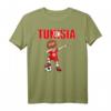 Dabbing Soccer Boy Tunesien Fußball Fan T-Shirt mit Flagge – Lustiges Fan-Outfit für Kinder, Trainer und stolze Fans bei Turnieren