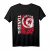 Tunesien Flagge T-Shirt für Damen, Herren und Kinder - Stylischer Vintage Used Look mit klassischem Schnitt