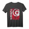 Tunesien Flagge T-Shirt für Damen, Herren und Kinder - Stylischer Vintage Used Look mit klassischem Schnitt
