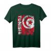 Tunesien Flagge T-Shirt für Damen, Herren und Kinder - Stylischer Vintage Used Look mit klassischem Schnitt