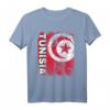 Tunesien Flagge T-Shirt für Damen, Herren und Kinder - Stylischer Vintage Used Look mit klassischem Schnitt