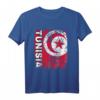 Tunesien Flagge T-Shirt für Damen, Herren und Kinder - Stylischer Vintage Used Look mit klassischem Schnitt