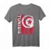 Tunesien Flagge T-Shirt für Damen, Herren und Kinder - Stylischer Vintage Used Look mit klassischem Schnitt