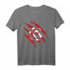 Tunesische Flagge T-Shirt - Fanoutfit für Fußball, Basketball & Sportevents, Geschenkidee für Freunde & Familie