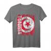 Tunesien Flagge T-Shirt für Damen, Herren & Kinder – Klassisch geschnitten, doppelt genähter Saum, ideal als Souvenir oder Landestypischer Fanartikel