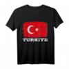 HapKoala Türkei Fahne T-Shirt - Vintage Design mit Türkischer Flagge für Fans, Urlauber & Istanbul Liebhaber