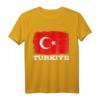 HapKoala Türkei Fahne T-Shirt - Vintage Design mit Türkischer Flagge für Fans, Urlauber & Istanbul Liebhaber