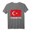 HapKoala Türkei Fahne T-Shirt - Vintage Design mit Türkischer Flagge für Fans, Urlauber & Istanbul Liebhaber