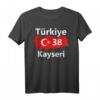 Türkei 38 Kayseri T-Shirt mit Türkischer Flagge - Geschenkidee für Freunde und Familie, perfekt für Geburtstag, Weihnachten und türkische Feiertage