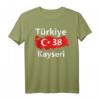 Türkei 38 Kayseri T-Shirt mit Türkischer Flagge - Geschenkidee für Freunde und Familie, perfekt für Geburtstag, Weihnachten und türkische Feiertage