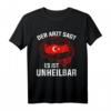 Türkisch Arzt T-Shirt mit türkischer Flagge – Stolz auf Türkei, Urlaubsziele wie Antalya, Side & Istanbul, perfekt für Türken