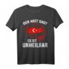 Türkisch Arzt T-Shirt mit türkischer Flagge – Stolz auf Türkei, Urlaubsziele wie Antalya, Side & Istanbul, perfekt für Türken