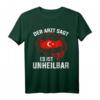 Türkisch Arzt T-Shirt mit türkischer Flagge – Stolz auf Türkei, Urlaubsziele wie Antalya, Side & Istanbul, perfekt für Türken