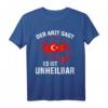 Türkisch Arzt T-Shirt mit türkischer Flagge – Stolz auf Türkei, Urlaubsziele wie Antalya, Side & Istanbul, perfekt für Türken