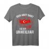 Türkisch Arzt T-Shirt mit türkischer Flagge – Stolz auf Türkei, Urlaubsziele wie Antalya, Side & Istanbul, perfekt für Türken