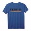 Premium 1980er Stil Izmir Türkei Fan-T-Shirt mit bunten Streifen – Vintage-Look für Retro-Modefans