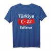 Türkei 22 Edirne T-Shirt mit Türkischer Flagge und Provinznummer – Lustiges Geschenk für Freunde und Familie zum Geburtstag, Weihnachten, Zuckerfest oder türkischen Feiertagen