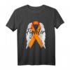 Leukämie-Krebs-Überlebend-Kämpfer Wings Orange Band T-Shirt – Unterstützung für Krebsbewusstsein, Überlebende & Erinnerungsläufe