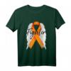 Leukämie-Krebs-Überlebend-Kämpfer Wings Orange Band T-Shirt – Unterstützung für Krebsbewusstsein, Überlebende & Erinnerungsläufe