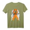 Leukämie-Krebs-Überlebend-Kämpfer Wings Orange Band T-Shirt – Unterstützung für Krebsbewusstsein, Überlebende & Erinnerungsläufe