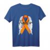 Leukämie-Krebs-Überlebend-Kämpfer Wings Orange Band T-Shirt – Unterstützung für Krebsbewusstsein, Überlebende & Erinnerungsläufe