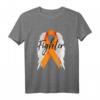 Leukämie-Krebs-Überlebend-Kämpfer Wings Orange Band T-Shirt – Unterstützung für Krebsbewusstsein, Überlebende & Erinnerungsläufe