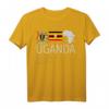 Uganda TShirt mit Flagge, Emblem & Karte – Perfektes Andenken oder Geschenk für Reisende und Touristen