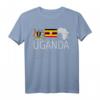Uganda TShirt mit Flagge, Emblem & Karte – Perfektes Andenken oder Geschenk für Reisende und Touristen