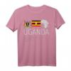 Uganda TShirt mit Flagge, Emblem & Karte – Perfektes Andenken oder Geschenk für Reisende und Touristen