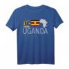 Uganda TShirt mit Flagge, Emblem & Karte – Perfektes Andenken oder Geschenk für Reisende und Touristen
