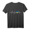Ukraine Herzflagge Herzschlag T-Shirt - Patriotische Kleidung für Ukrainer zum Unabhängigkeitstag & Anlass