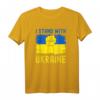 Ich Stehe Bei Der Ukraine T-Shirt - Unterstützung für Ukraine, Vintage Flagge & Dreizack Design, Geschenk für Stolze Ukrainer