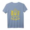 Ukrainisches Flaggen T-Shirt mit tryzub - Geschenk für Ukrainer, Damen und Herren, perfekt für Reisen und Geburtstage