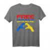 Free Ukraine Trysub Ukrainisches Wappen T-Shirt - Stolz auf Kiew, Donezk & Odessa, Geschenkidee für Ukrainer und Unterstützer
