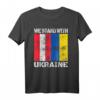 Österreich Unterstützung Ukraine T-Shirt - Wir stehen Seite Ukraine, Stolz & Solidarität mit Flagge