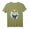 Dog Patron - Russell Terrier im Krieg Ukraine - Patriotisches Sapper Hund T-Shirt als Geschenk für Freunde, Familie & Kollegen