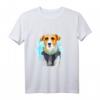 Dog Patron - Russell Terrier im Krieg Ukraine - Patriotisches Sapper Hund T-Shirt als Geschenk für Freunde, Familie & Kollegen